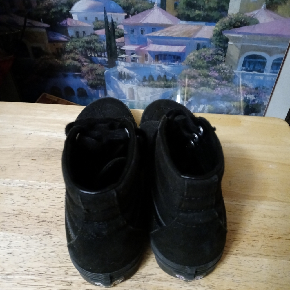 👟👟VANS BLACK SK8 -HI SHOE SIZE 6 LIKE NEW!! A FANTASTIC GIFT ITEM.🎁 - Picture 6 of 7